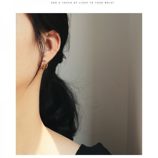 Geometric Multi-Hoop Earrings