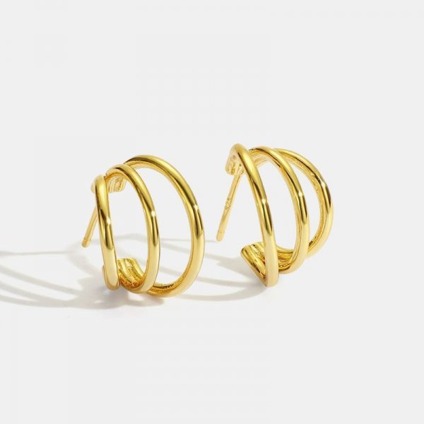 Geometric Multi-Hoop Earrings